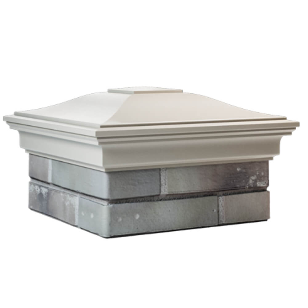 Колпак Zking Монблан Бежевый на столб 1.5х1.5 кирпича (385х385мм) в Сибае фото