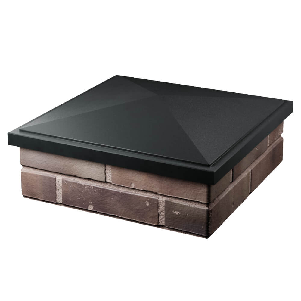 Колпак Zking БонаМоно Черный на столб 2х2 кирпича (515х515, 530х530мм) в Сибае фото