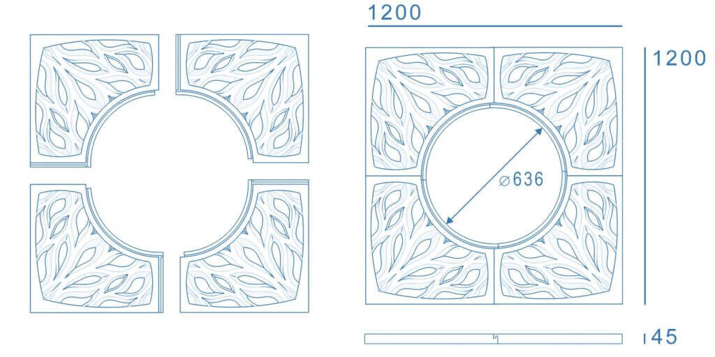 Приствольная решетка для дерева ZKING CRUST 1.2х1.2м Черная в Сибае фото