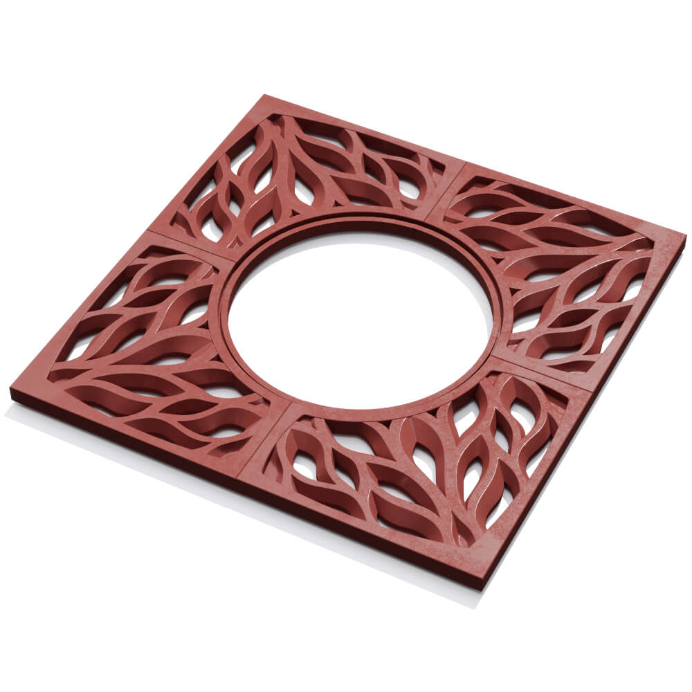 Приствольная решетка для дерева ZKING CRUST 1.2х1.2м Красная в Сибае фото