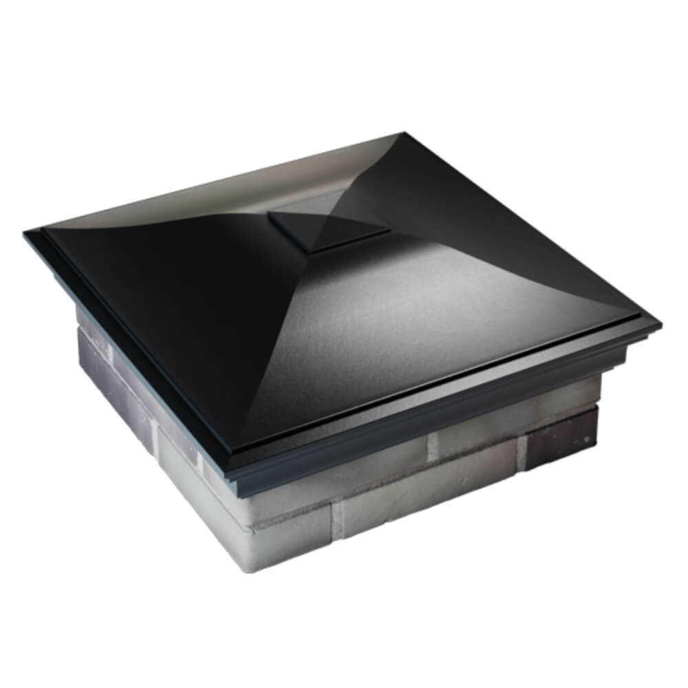 Колпак Zking Монблан Черный на столб 2х2 кирпича (515х515мм) Сибай фото