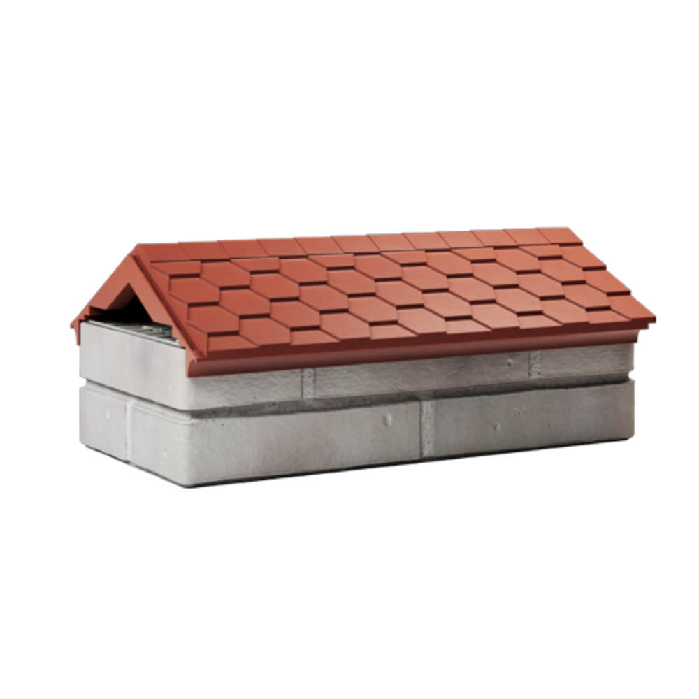 Парапет Zking Эверест Красный с посадкой на 1 кирпич (200/225/255мм) Сибай фото