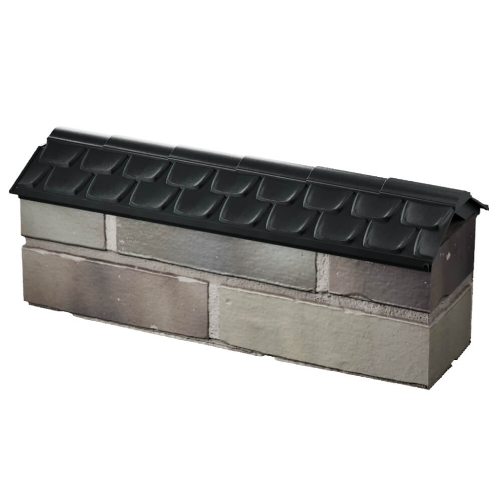 Парапет Zking Эльбрус Черный с посадкой на 0.5 кирпича (130мм) в Сибае фото