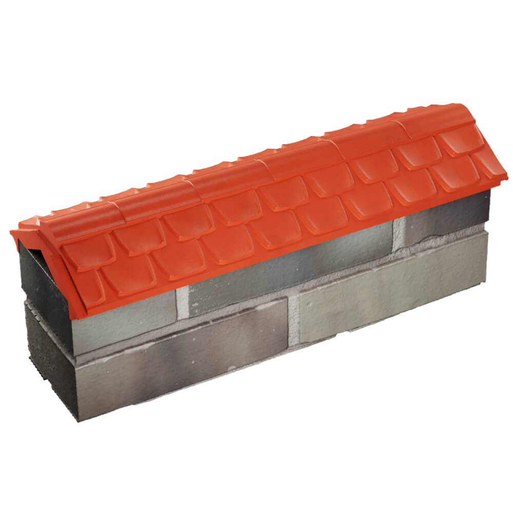 Парапет Zking Эльбрус Красный с посадкой на 0.5 кирпича (130мм) в Сибае фото