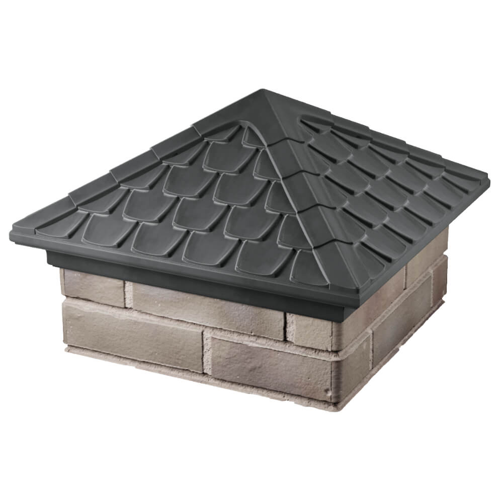 Колпак Zking Эльбрус Серый на столб 1.5х1.5 кирпича (385х385мм) в Сибае фото