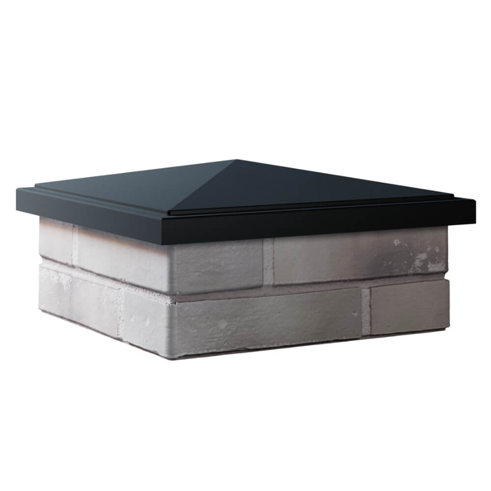 Колпак Zking БонаМоно Черный на столб 1.5х1.5 кирпича (385х385, 400х400мм) в Сибае фото