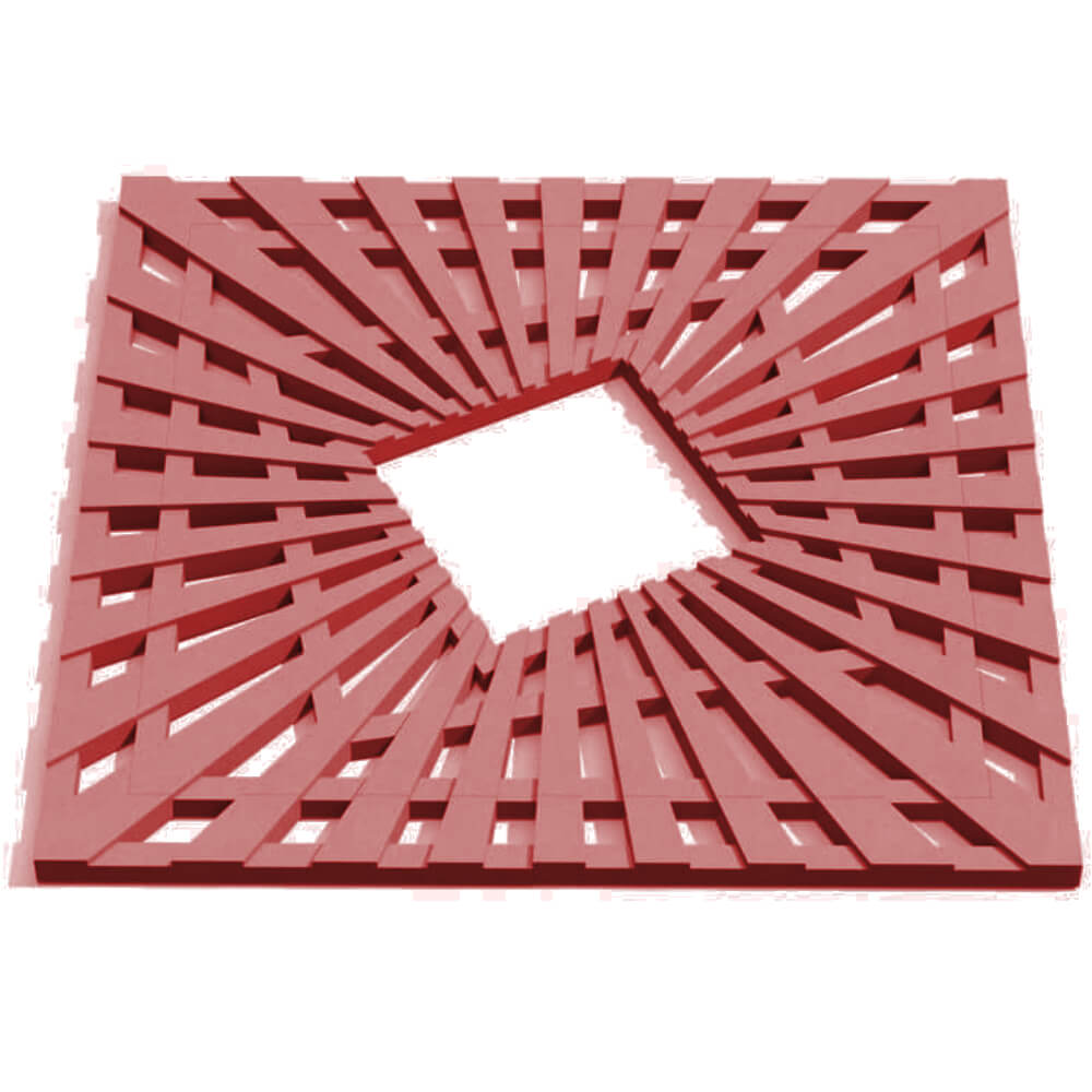 Приствольная решетка для дерева ZKING ATMOSPHERE 1.2х1.2м Красная Сибай фото