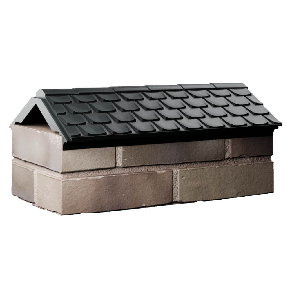 Парапет Zking Эльбрус Черный с посадкой на 1 кирпич (255мм) Сибай фото