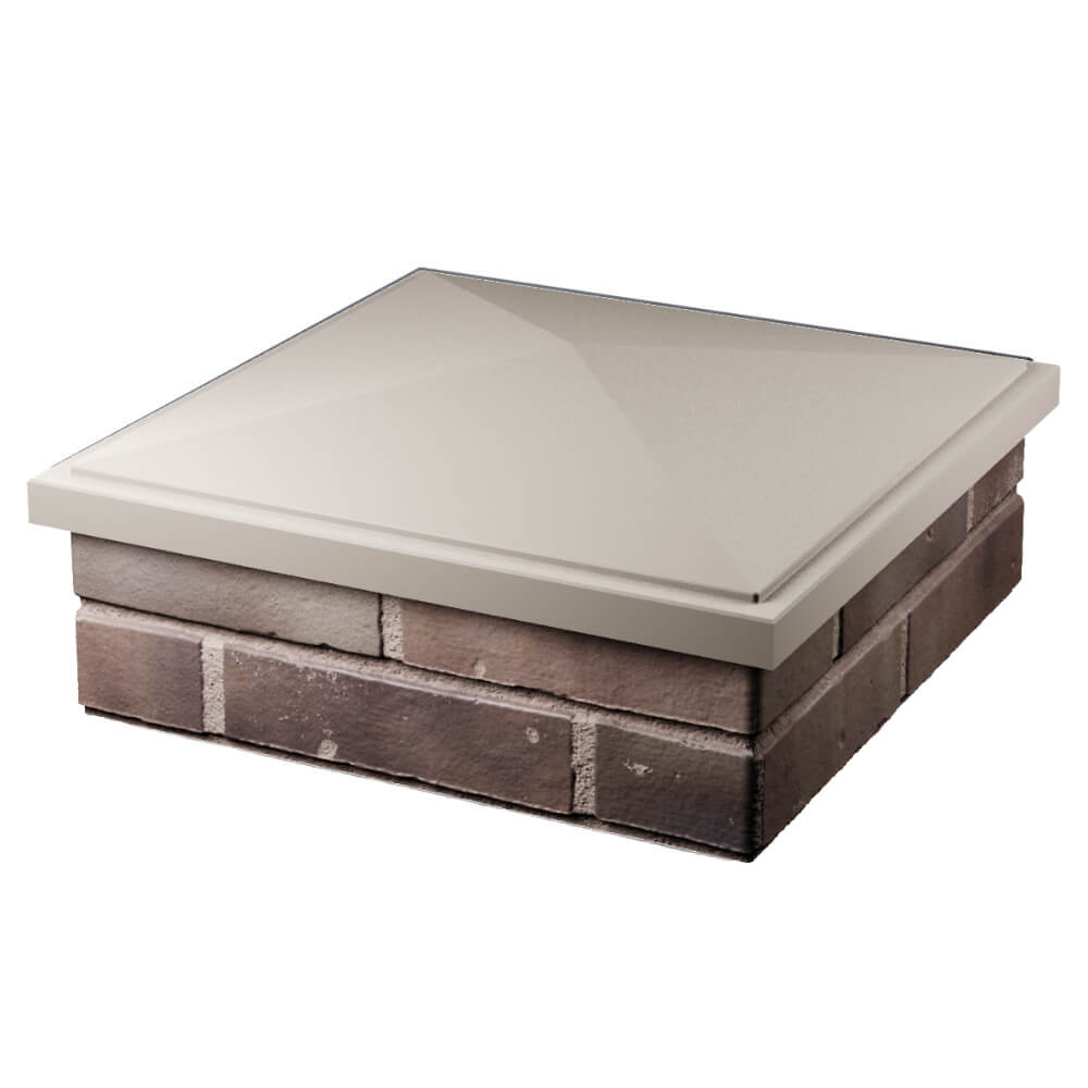 Колпак Zking БонаМоно Бежевый на столб 2х2 кирпича (515х515, 530х530мм) в Сибае фото