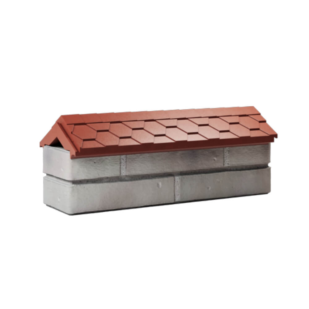 Парапет Zking Эверест Красный с посадкой на 0.5 кирпича (130мм) Сибай фото