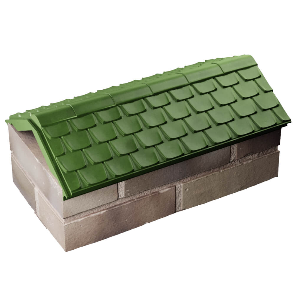 Парапет Zking Эльбрус Зеленый с посадкой на 1 кирпич (255мм) в Сибае фото