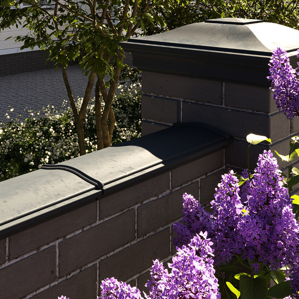 Парапет Zking Монблан Черный посадка на 0.5 кирпича (130мм) в Сибае фото