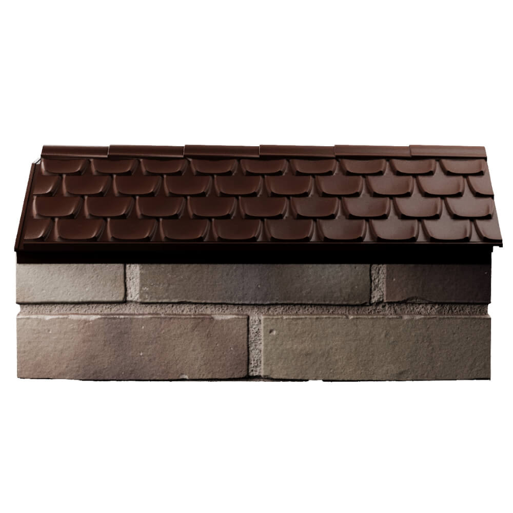 Парапет Zking Эльбрус Коричневый с посадкой на 1 кирпич (255мм) в Сибае фото