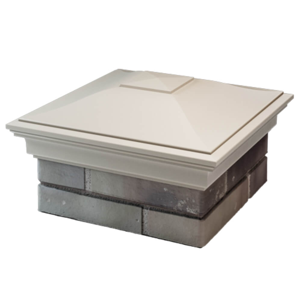 Колпак Zking Монблан Бежевый на столб 1.5х1.5 кирпича (385х385мм) в Сибае фото