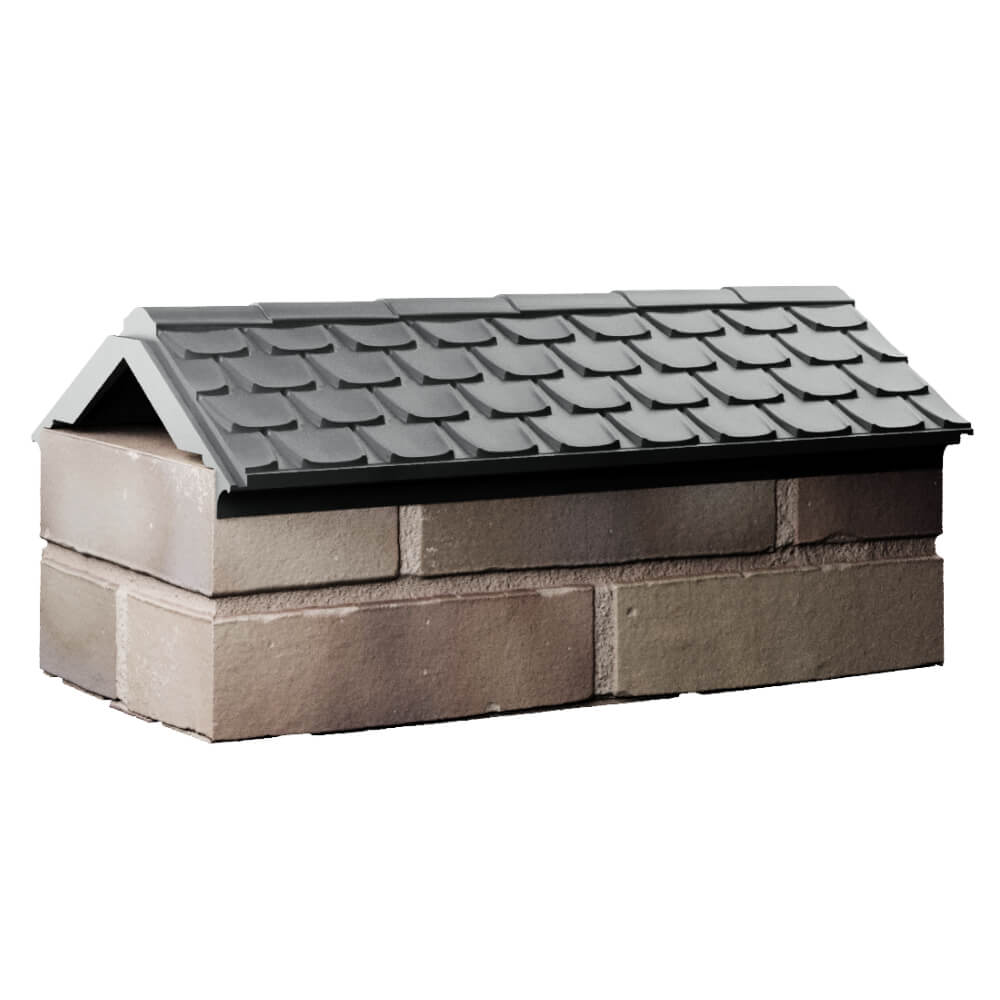 Парапет Zking Эльбрус Серый с посадкой на 1 кирпич (255мм) Сибай фото