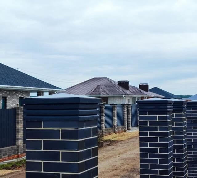 Колпак Zking Бона ХайТек Серый на столб 1.5х1.5 кирпича (385х385мм) в Сибае фото