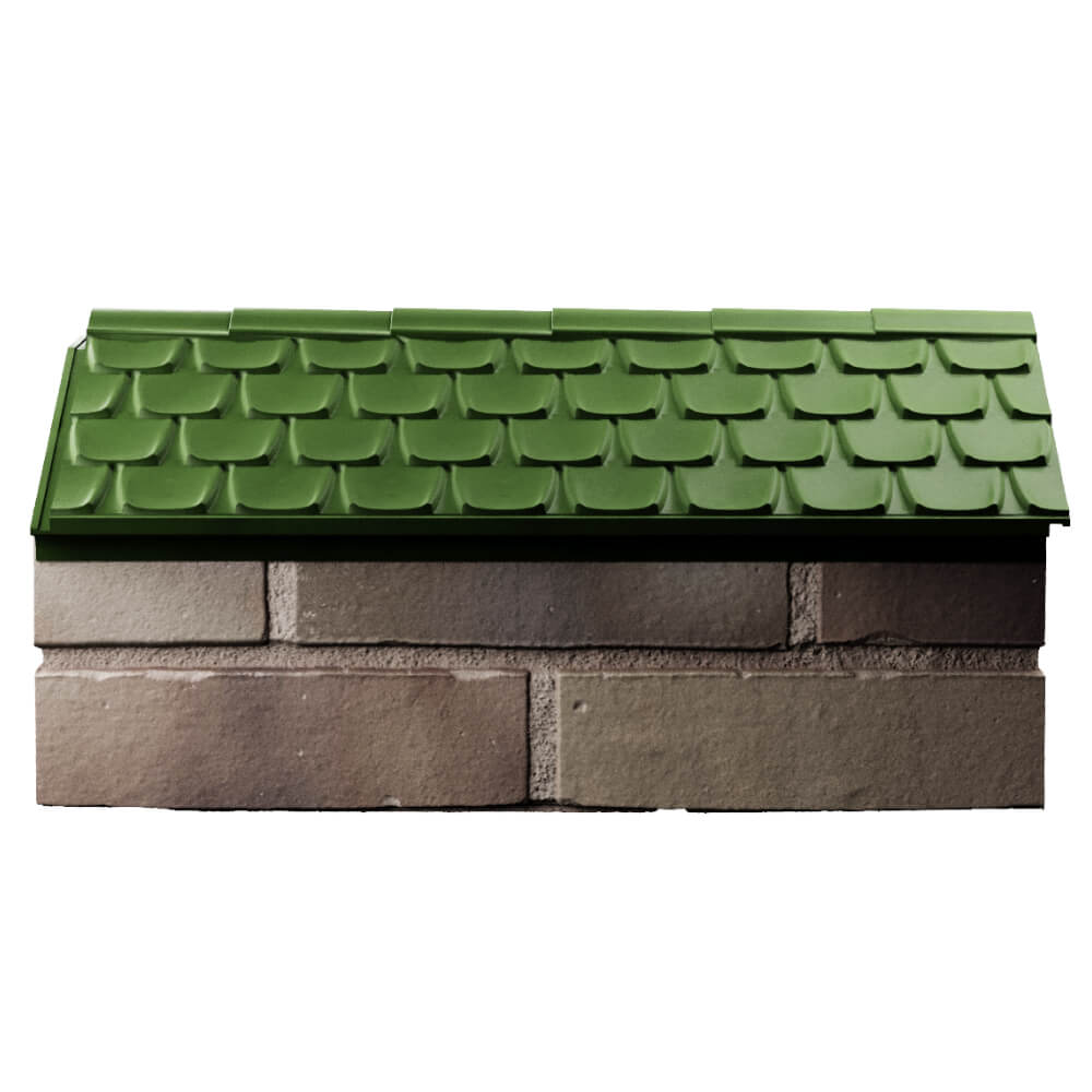 Парапет Zking Эльбрус Зеленый с посадкой на 1 кирпич (255мм) в Сибае фото