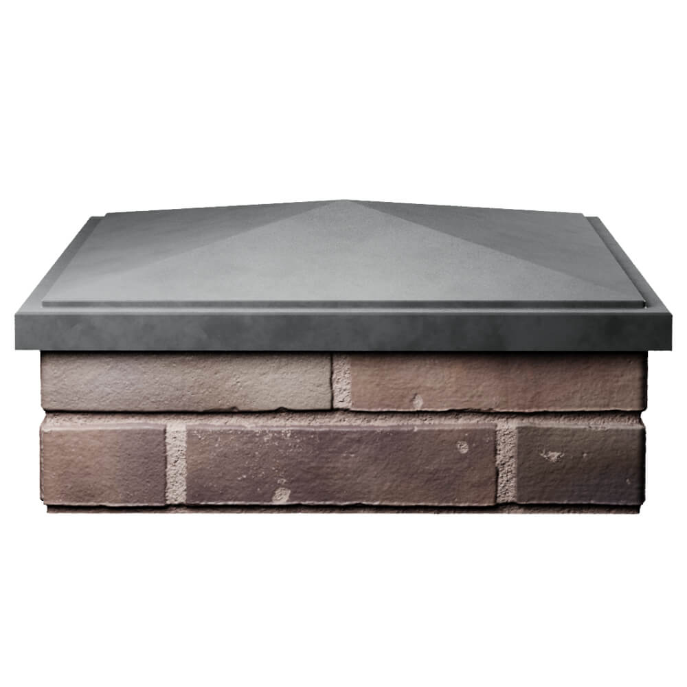 Колпак Zking БонаМоно Серый на столб 2х2 кирпича (515х515, 530х530мм) Сибай фото