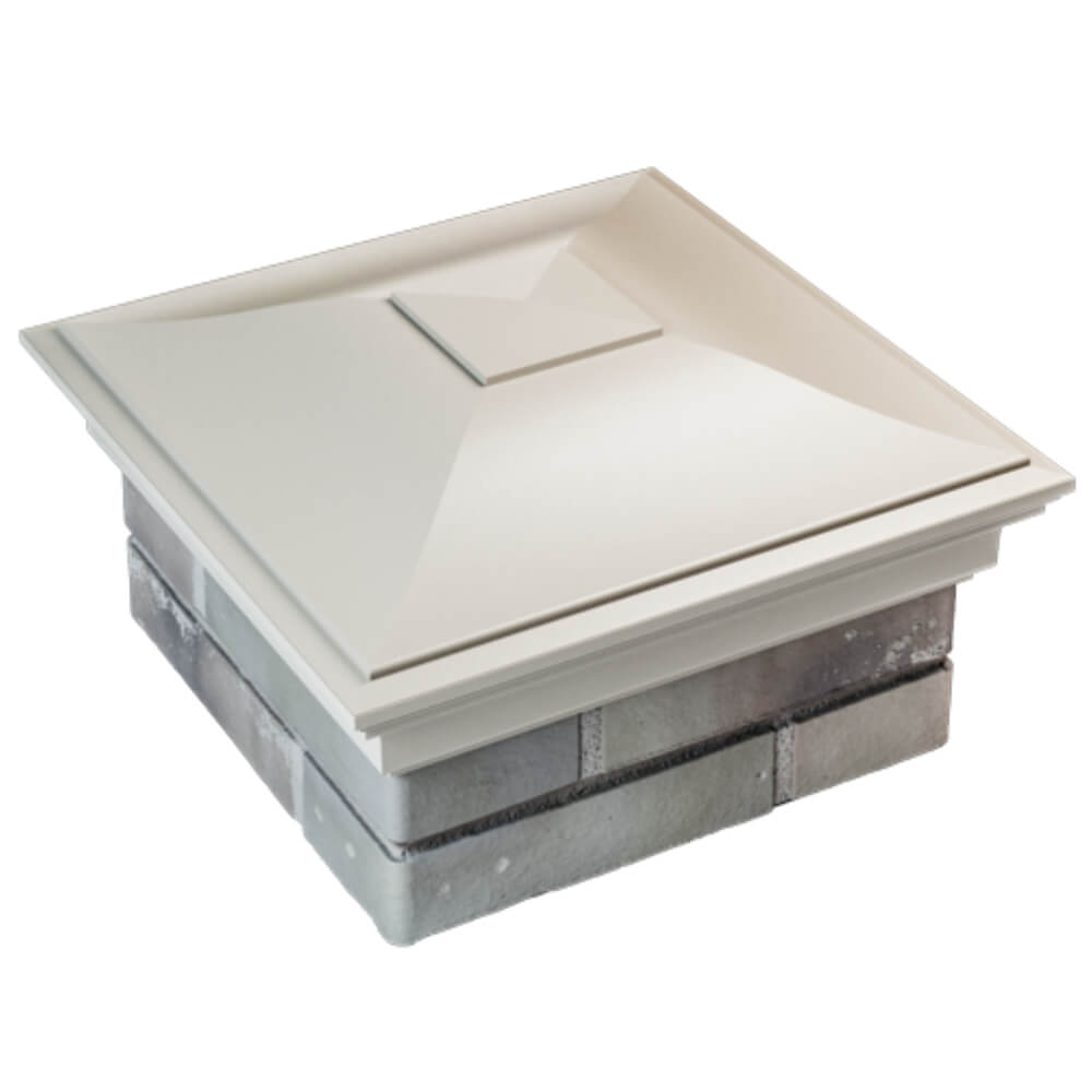 Колпак Zking Монблан Бежевый на столб 1.5х1.5 кирпича (385х385мм) в Сибае фото