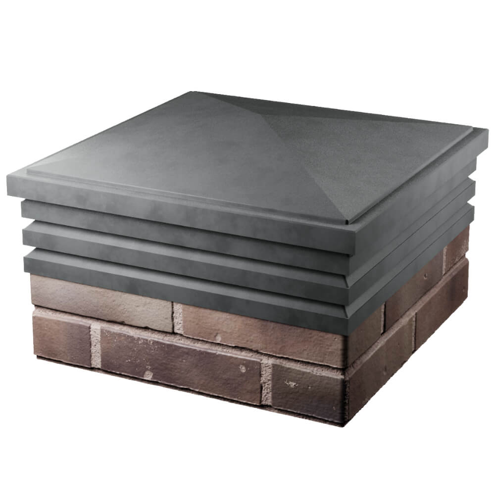 Колпак Zking Бона ХайТек Серый на столб 2х2 кирпича (513х513мм) в Сибае фото