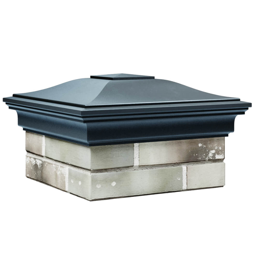 Колпак Zking Монблан Серый на столб 1.5х1.5 кирпича (385х385мм) в Сибае фото