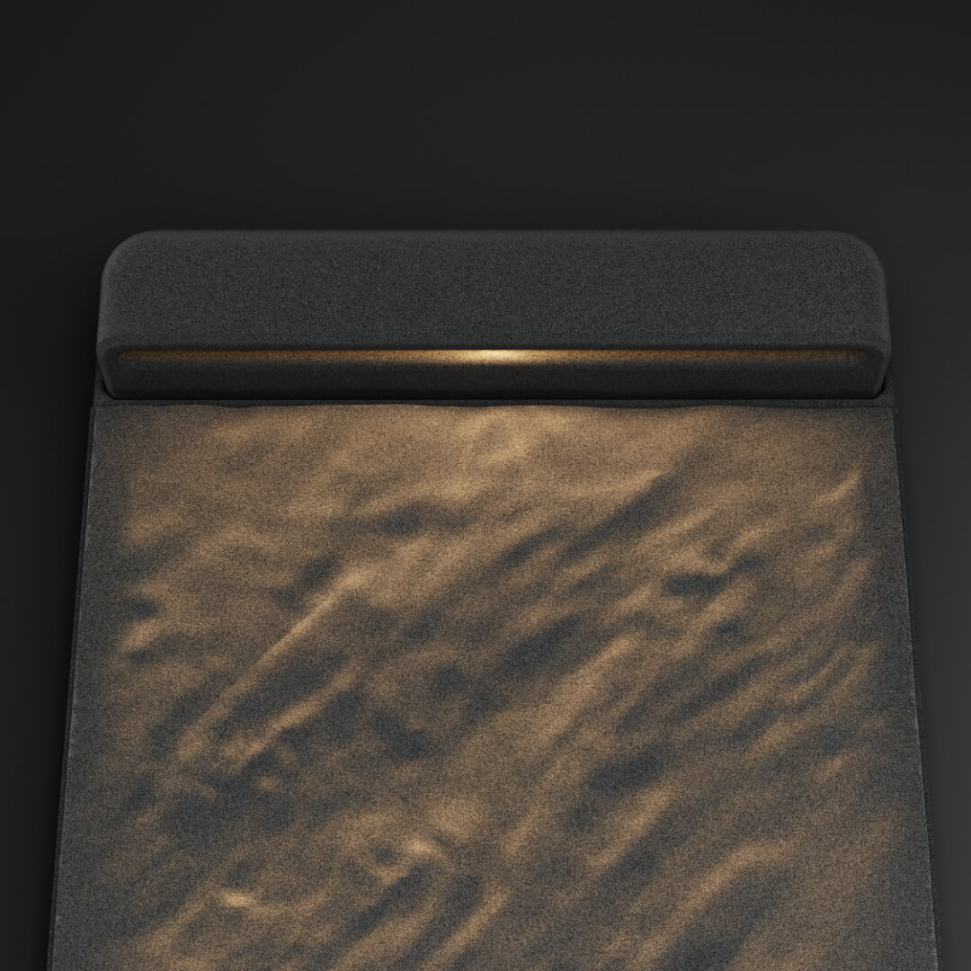 LED Светильник для шаговой плиты STONE Графитовый Серый 330х75х98мм в Сибае фото