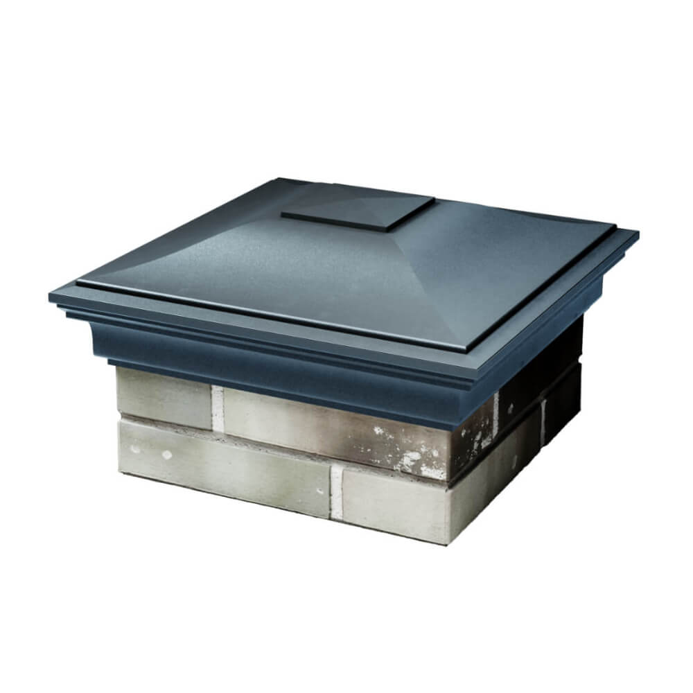 Колпак Zking Монблан Серый на столб 1.5х1.5 еврокирпича 0.7НФ (355х355мм) в Сибае фото