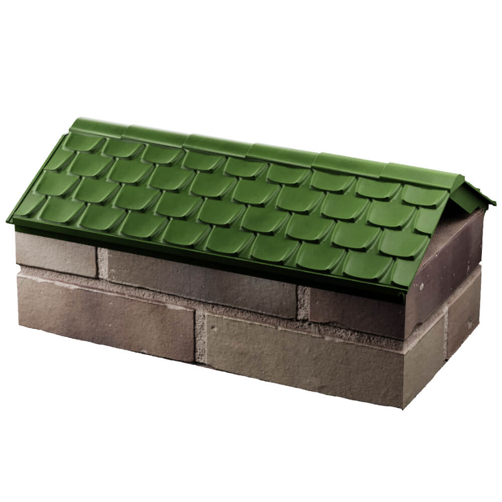 Парапет Zking Эльбрус Зеленый с посадкой на 1 кирпич (255мм) в Сибае фото