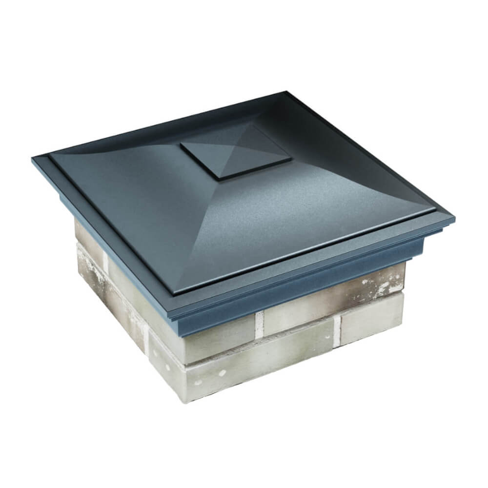 Колпак Zking Монблан Серый на столб 1.5х1.5 еврокирпича 0.7НФ (355х355мм) в Сибае фото