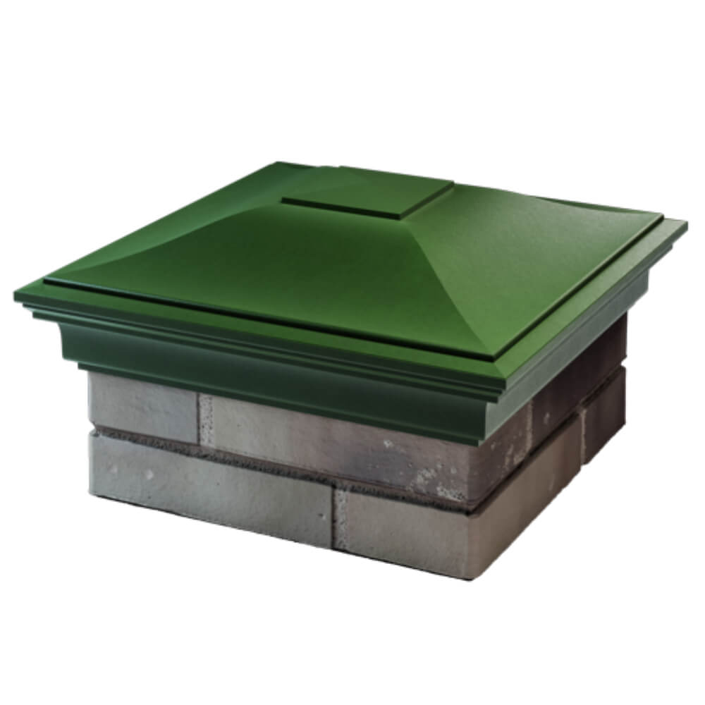 Колпак Zking Монблан Зеленый на столб 1.5х1.5 кирпича (385х385мм) в Сибае фото