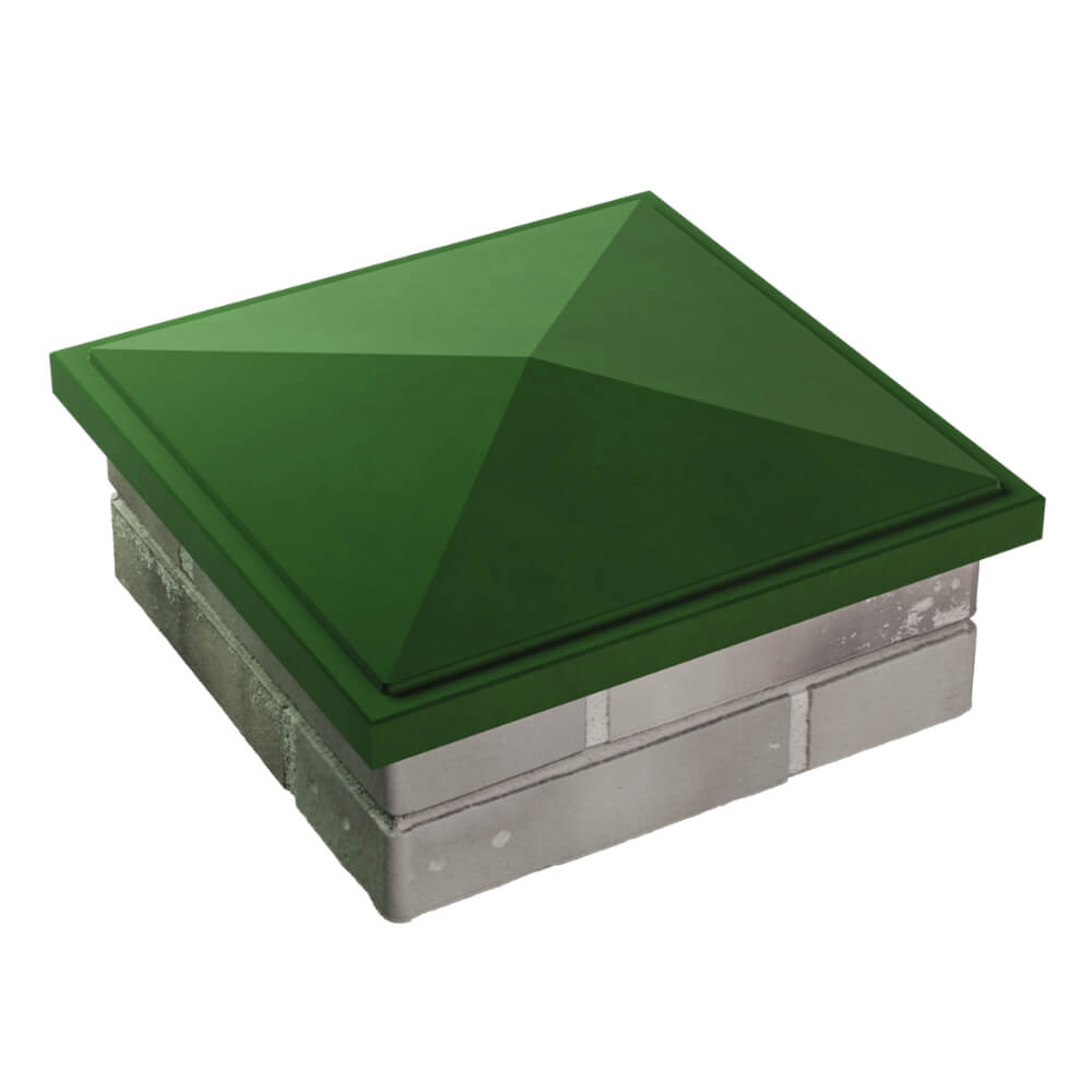 Колпак Zking БонаМоно Зеленый на столб 1.5х1.5 кирпича (385х385, 400х400мм) в Сибае фото