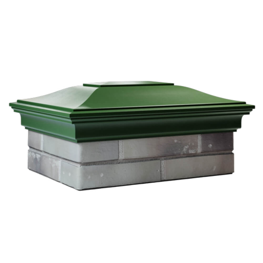 Колпак Zking Монблан Зеленый на столб 2х1.5 кирпича (515х385мм) в Сибае фото