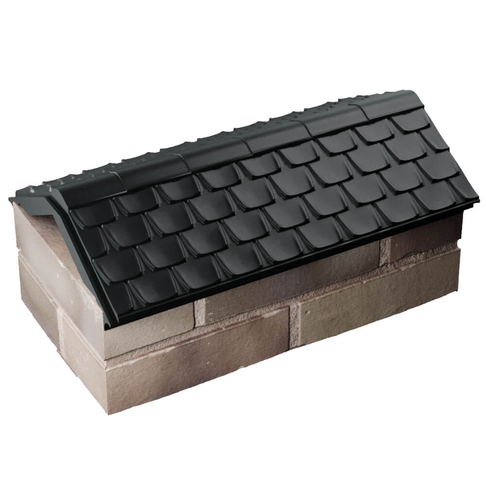 Парапет Zking Эльбрус Черный с посадкой на 1 кирпич (255мм) в Сибае фото