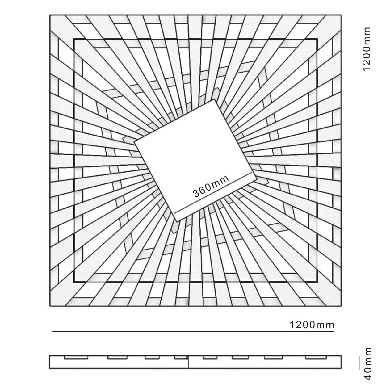 Приствольная решетка для дерева ZKING ATMOSPHERE 1.2х1.2м Черная в Сибае фото