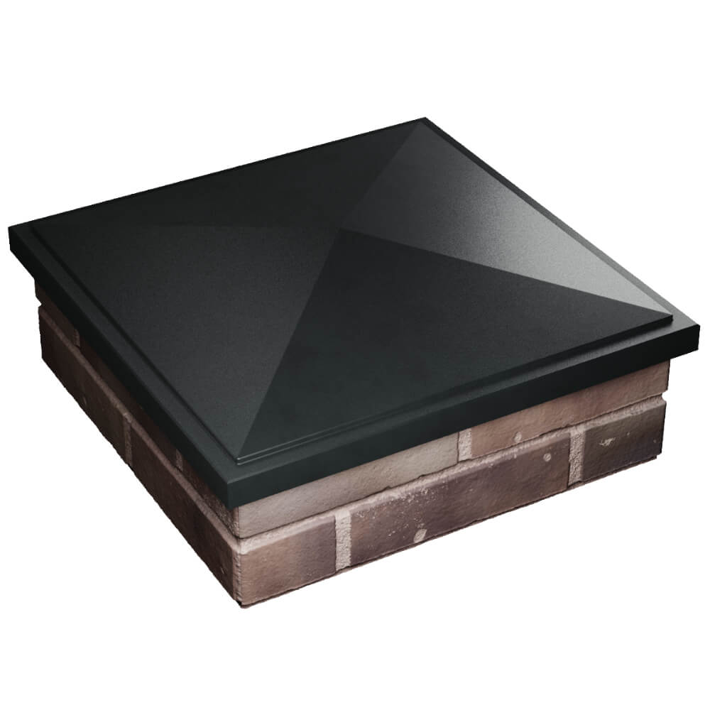 Колпак Zking БонаМоно Черный на столб 2х2 кирпича (515х515, 530х530мм) в Сибае фото