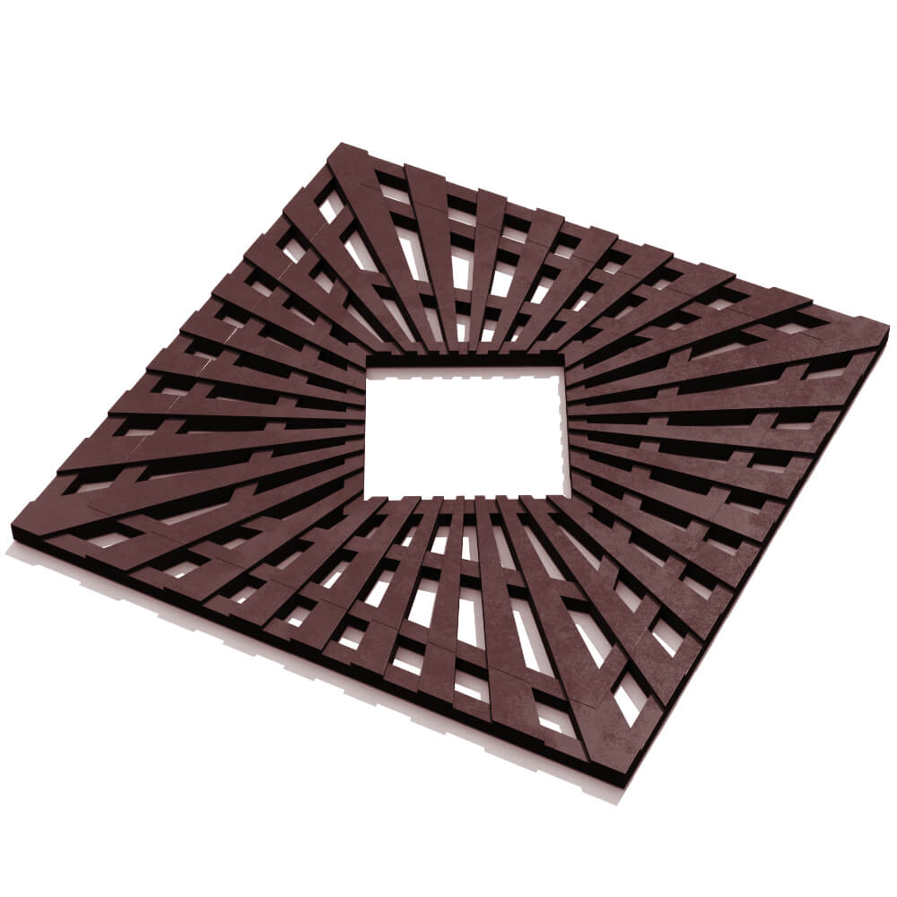 Приствольная решетка для дерева ZKING ATMOSPHERE 1.2х1.2м Коричневая в Сибае фото