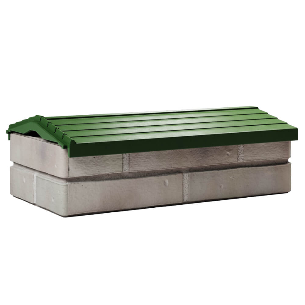 Парапет Zking Бона ХайТек Зеленый с посадкой на 1 кирпич (200/225/255мм) Сибай фото