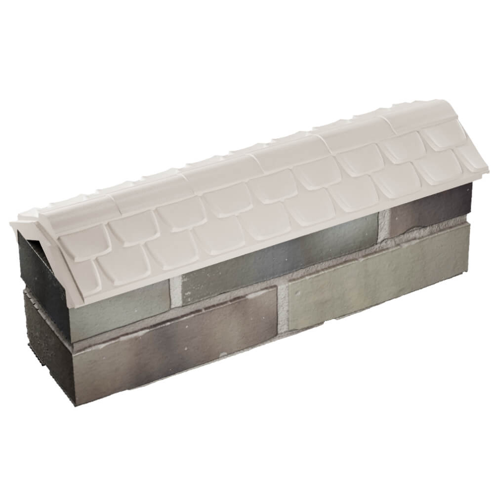 Парапет Zking Эльбрус Бежевый с посадкой на 0.5 кирпича (130мм) в Сибае фото