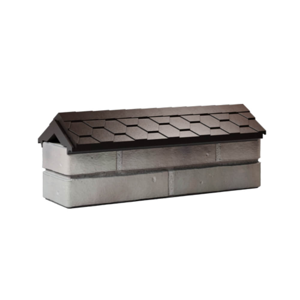 Парапет Zking Эверест Коричневый с посадкой на 0.5 кирпича (130мм) Сибай фото