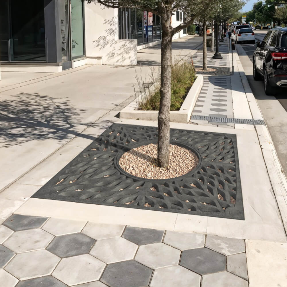 Приствольная решетка для дерева ZKING CRUST 2х2м Черная в Сибае фото