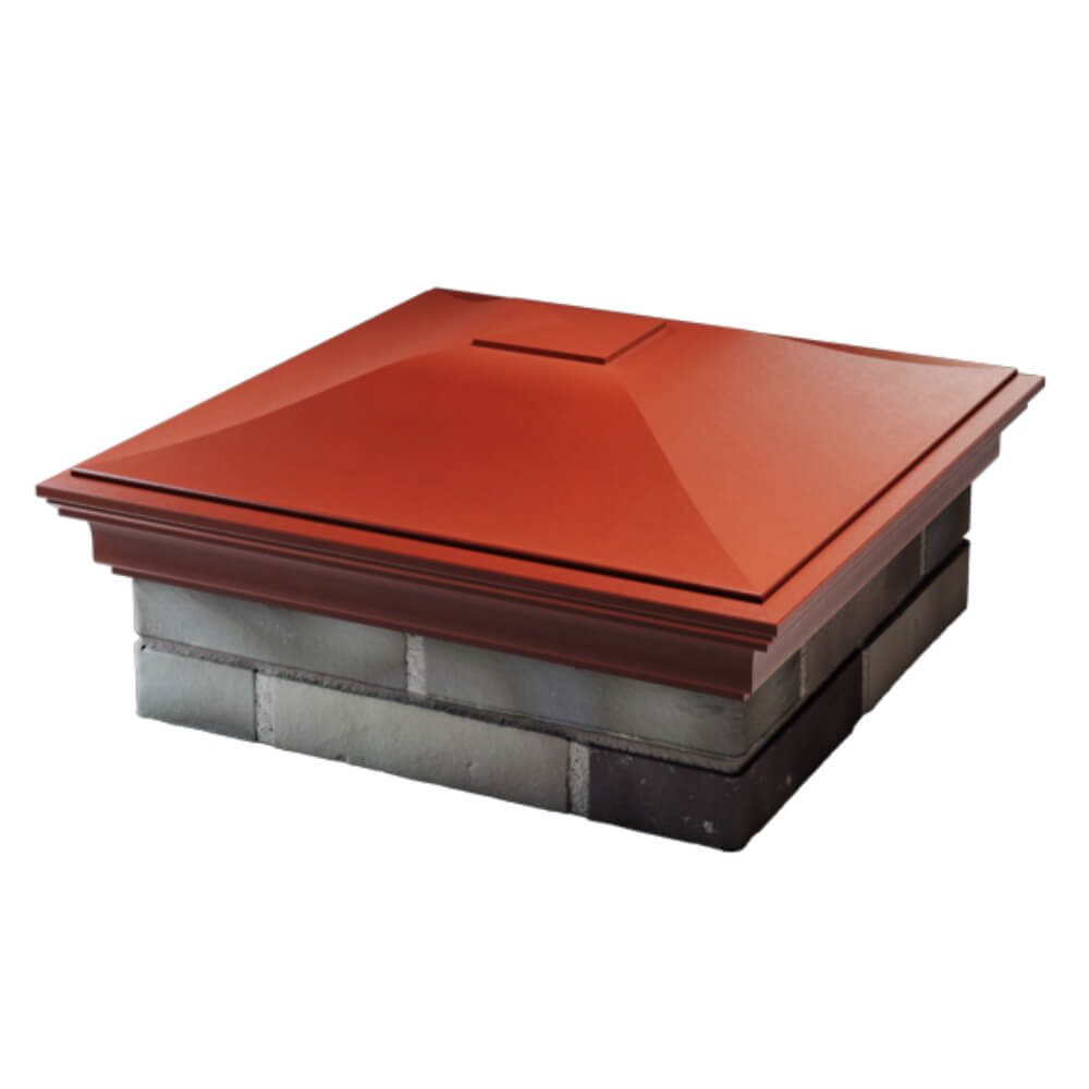 Колпак Zking Монблан Красный на столб 2х2 кирпича (515х515мм) в Сибае фото