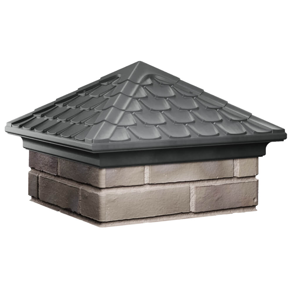 Колпак Zking Эльбрус Серый на столб 1.5х1.5 кирпича (385х385мм) в Сибае фото