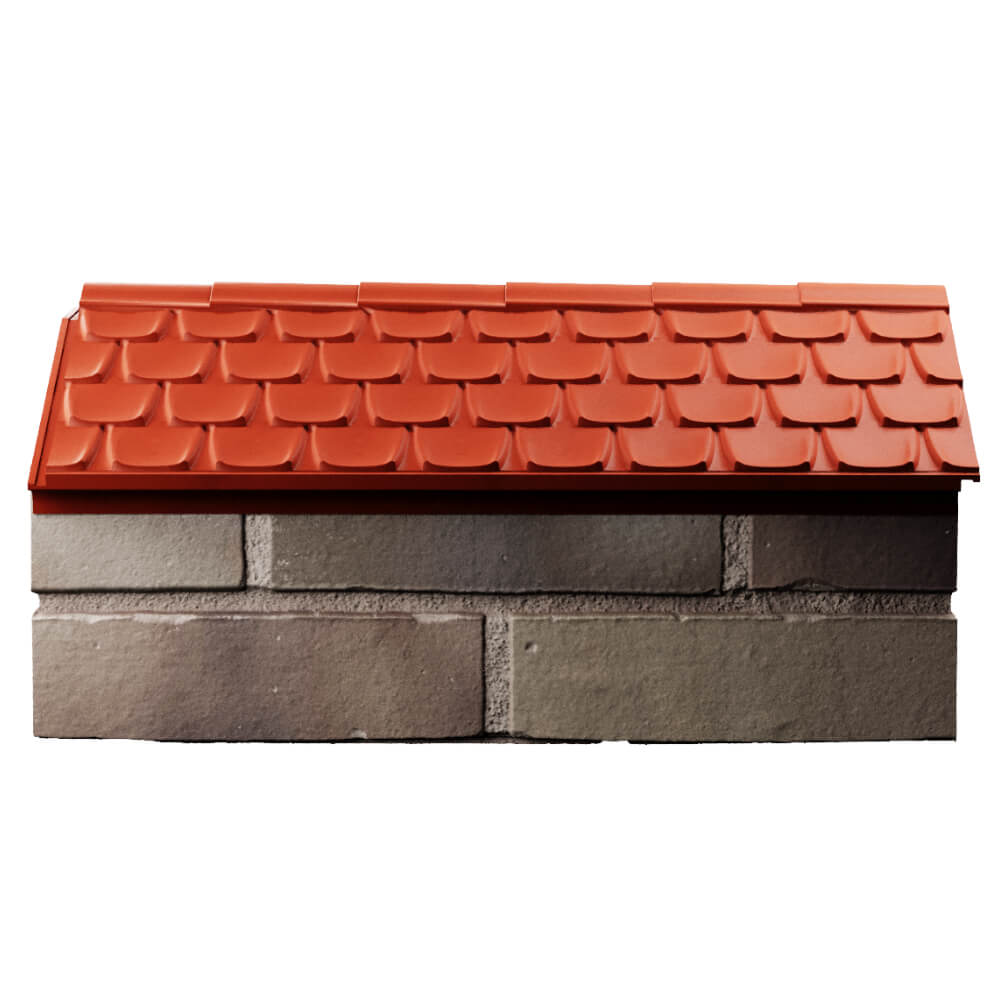 Парапет Zking Эльбрус Красный с посадкой на 1 кирпич (255мм) в Сибае фото