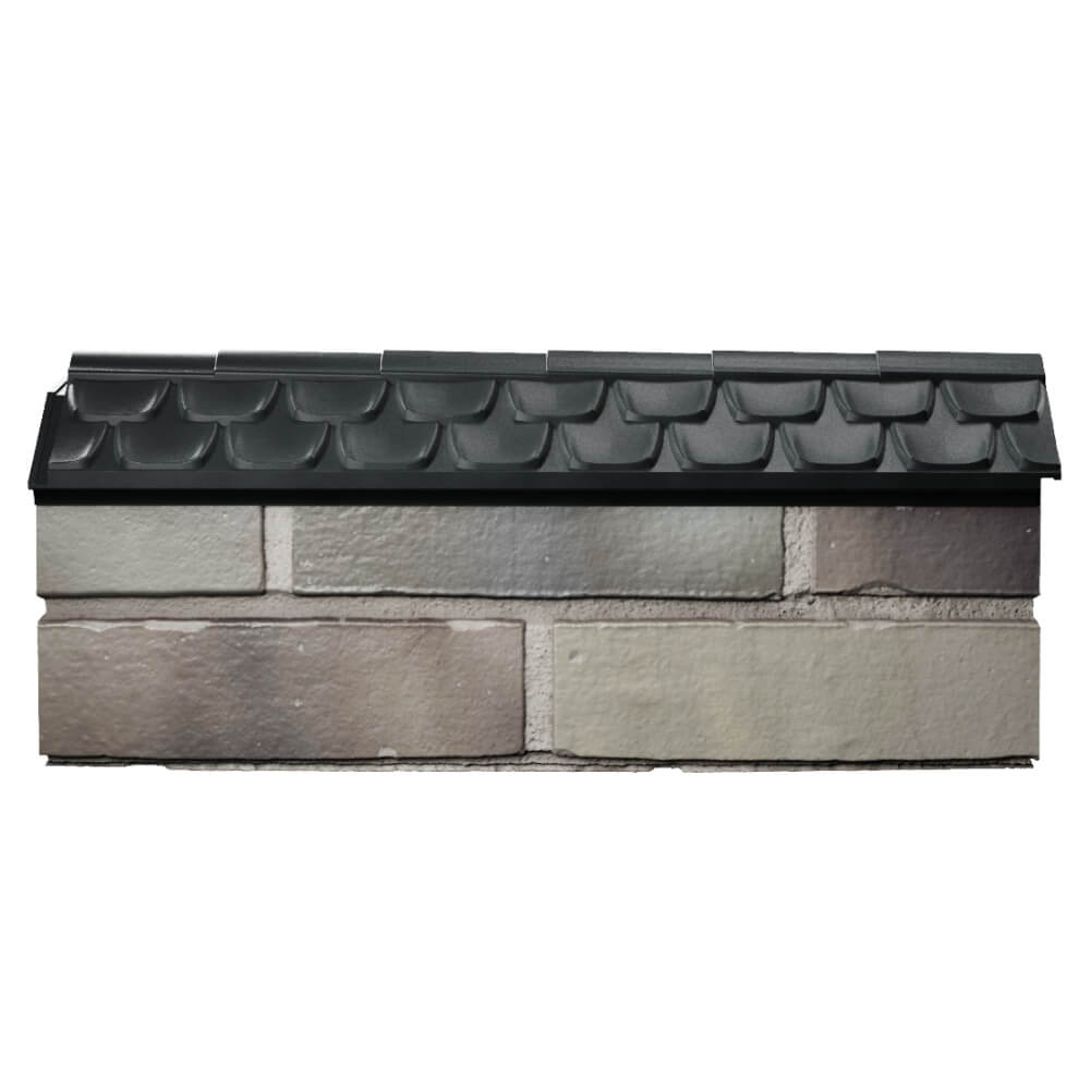 Парапет Zking Эльбрус Черный с посадкой на 0.5 кирпича (130мм) в Сибае фото