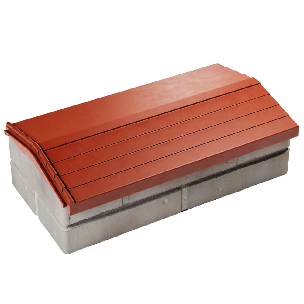 Парапет Zking Бона ХайТек Красный с посадкой на 1 кирпич (200/225/255мм) в Сибае фото