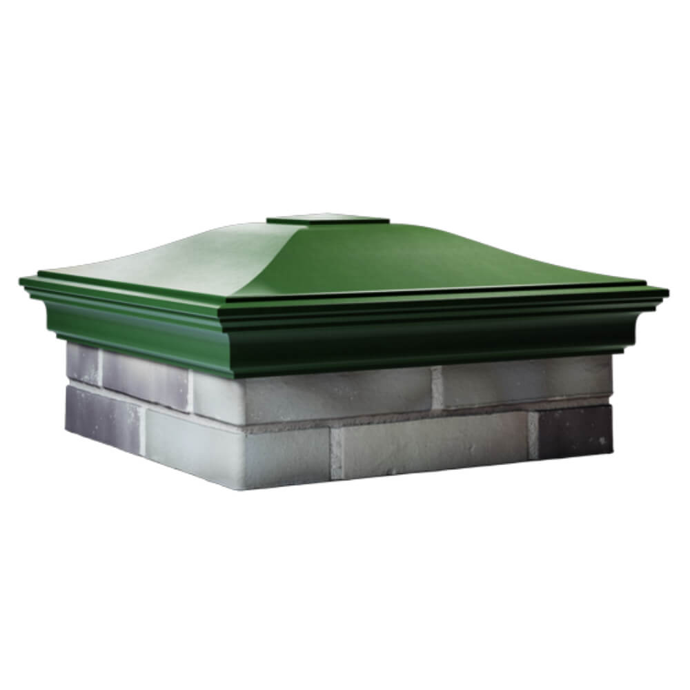 Колпак Zking Монблан Зеленый на столб 2х2 кирпича (515х515мм) в Сибае фото