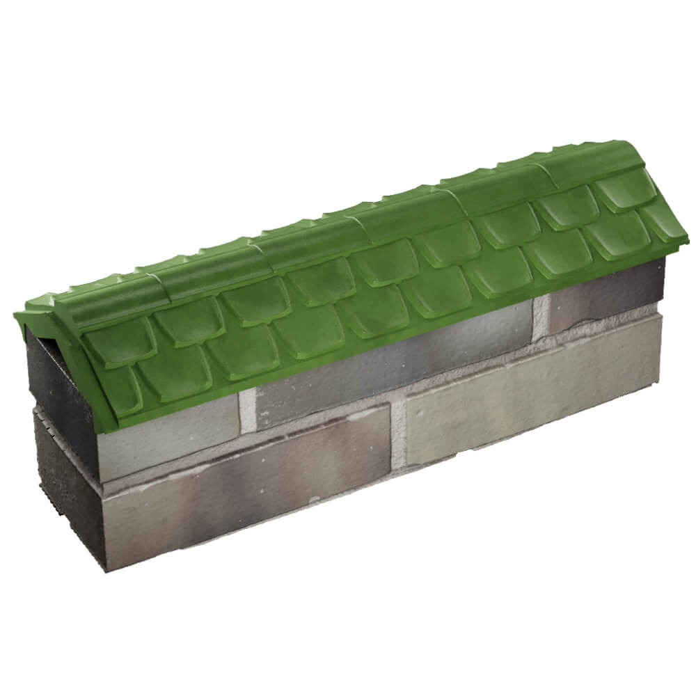 Парапет Zking Эльбрус Зеленый с посадкой на 0.5 кирпича (130мм) в Сибае фото